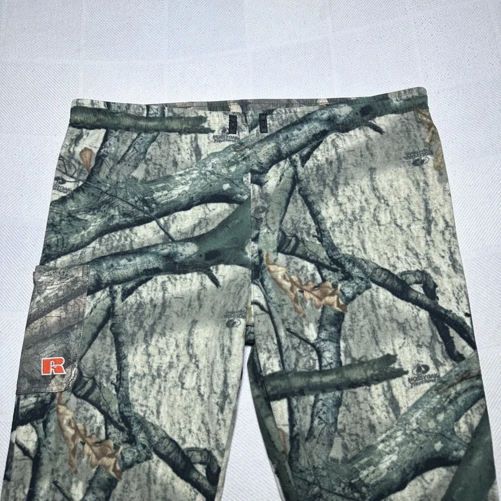 Russell Outdoors Cargo Pants Mens XL/2XL Fleece Mossy Oak Treestand Camo APX G2